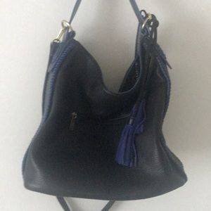 Leather cross body purse